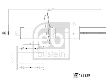 AMORTYZATOR PRZOD L/P FEBI BILSTEIN 193239
