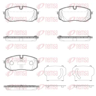 KLOCKI HAMULCOWE 1302.10 SZT REMSA 130210