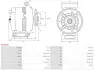 ALTERNATOR 12V Z KOLEM REGENER AS-PL A5040SR (фото 5)