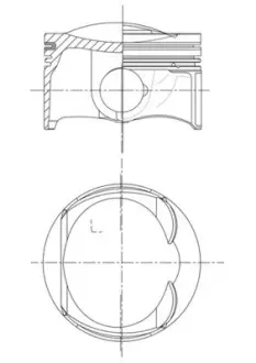 Поршень двигуна MAHLE / KNECHT 028 PI 00132 012