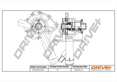 Drive+ Насос охолоджуючої рідини DR!VE+ DP2310.10.072