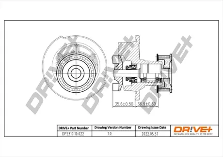 Drive+ Насос охолоджуючої рідини DR!VE+ DP2310.10.022