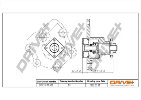 Drive+ Насос охолоджуючої рідини DR!VE+ DP2310.10.021