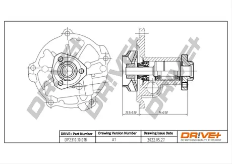 Drive+ Насос охолоджуючої рідини DR!VE+ DP2310.10.018