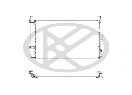 Фото радіатор кондиціонера KoyoAir KOYORAD CD820878 Радіатор кондиціонера KoyoAir KOYORAD CD820878