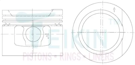 Фото поршень із пальцем +0.75 мм (к-кт на двигун), VAG ADD, ABS, ACC, ADZ, AAM, ANN, ADF TEIKIN 48216-075 Поршень із пальцем +0.75 мм (к-кт на двигун), VAG ADD, ABS, ACC, ADZ, AAM, ANN, ADF TEIKIN 48216-075