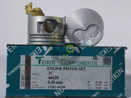 Фото поршень із пальцем +0.50мм (к-кт на двигун) 3C TEIKIN 46629-050 Поршень із пальцем +0.50мм (к-кт на двигун) 3C TEIKIN 46629-050