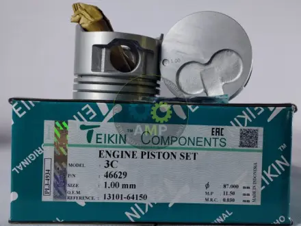 Фото поршень із пальцем +1.00мм (к-кт на двигун) Toyota 2,2D (3C,3CT) TEIKIN 46629-100 Поршень із пальцем +1.00мм (к-кт на двигун) Toyota 2,2D (3C,3CT) TEIKIN 46629-100