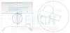 Поршень із пальцем STD (к-кт на двигун) Toyota 2,5D (2L-T,2L-THE,2L-TE) TEIKIN 46602-STD (фото 1)