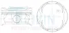 Поршень із пальцем +0.25мм (к-кт на двигун) Toyota 5,7L V8 (3UR-FE) TEIKIN 46388-025 (фото 1)