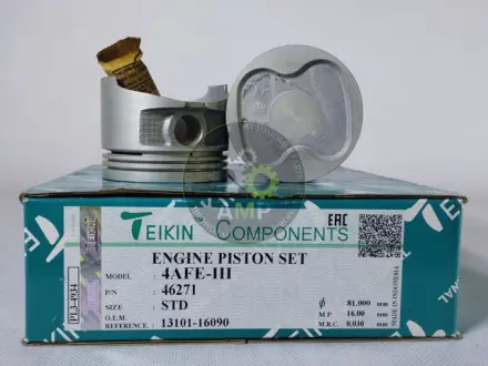 Поршень із пальцем STD (к-кт на двигун) Toyota 1,6L (4AF,4AFE,4AFE-III) TEIKIN 46271-STD