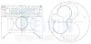 Поршень із пальцем STD (к-кт на двигун) Toyota 3,0D R4 (5L) TEIKIN 46273-STD (фото 1)