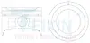 Поршень із пальцем +1.00мм (к-кт на двигун) H25A (12100-86830) TEIKIN 45131-100 (фото 1)