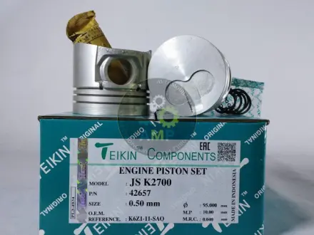 Фото поршень із пальцем +0.50мм (к-кт на двигун) Kia K2700 2.7 D (J2) TEIKIN 42657-050 Поршень із пальцем +0.50мм (к-кт на двигун) Kia K2700 2.7 D (J2) TEIKIN 42657-050