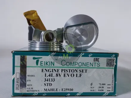Фото поршень із пальцем STD (к-кт на двигун) FIAT 1.4L 8V EVO LF (MAHLE : E25930) TEIKIN 34133-STD Поршень із пальцем STD (к-кт на двигун) FIAT 1.4L 8V EVO LF (MAHLE : E25930) TEIKIN 34133-STD