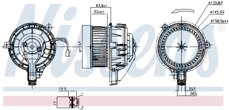DMUCHAWA VW POLO VI 17- NISSENS 87852