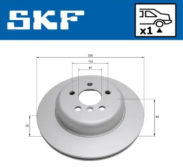 TARCZA HAM. BMW 3 SKF VKBD91339V1