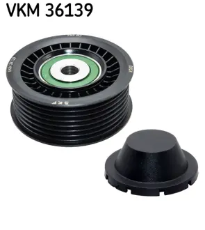 Multi V-belt pulley (plastic) fits: MERCEDES CITAN TOURER (W420), CITAN/MINIVAN (W415), CITAN/MINIVAN (W420), DACIA DOKKER, DOKKER/MINIVAN, DUSTER, DUSTER/SUV, JOGGER, LODGY 0.9-2.3D 02.11- SKF VKM36139 (фото 1)