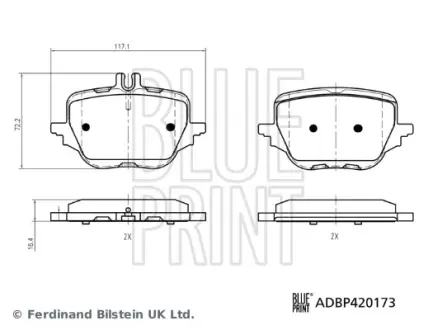 KLOCKI HAM. DB BLUE PRINT ADBP420173