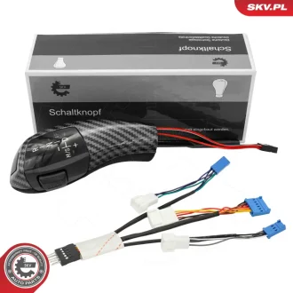 Gałka zmiany biegów BMW 3 5 6,61319296904,Carbon,automatyczna skrzynia biegów,LE SKV GERMANY 63SKV204