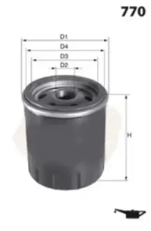 Фільтр оливи MECAFILTER ELH4536