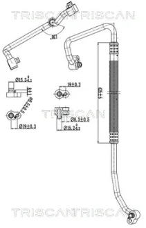 Патрубок TRISCAN 9010 29029