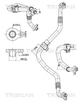 Патрубок TRISCAN 9010 27001