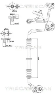 Патрубок TRISCAN 9010 16040