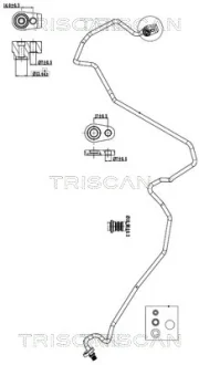 Патрубок TRISCAN 9010 16028