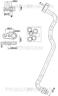 Патрубок TRISCAN 9010 16018