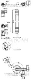 Патрубок TRISCAN 9010 16013