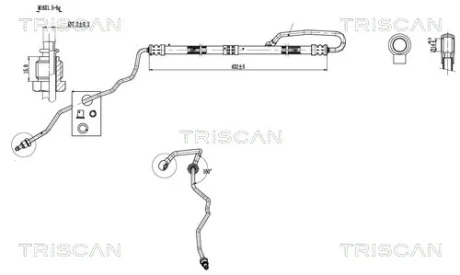 Патрубок TRISCAN 8516 29024