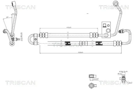 Фото патрубок TRISCAN 8516 11004 Патрубок TRISCAN 8516 11004