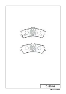 Колодки дискового тормоза KASHIYAMA D1205M
