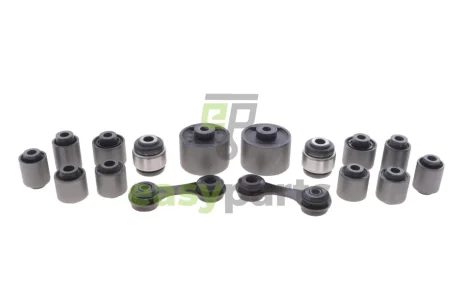 Комплект сайлентблоків задньої підвіски Opel Vectra C 02-05 (14шт) (+ 2 тяги стабілізатора) Solgy 201420