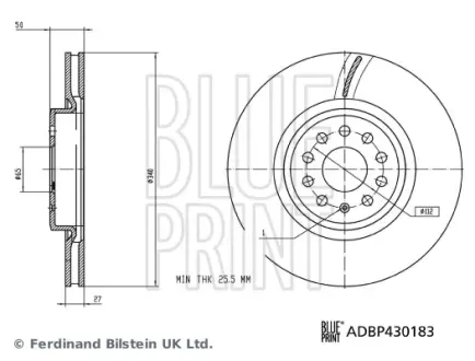 Автозапчасть BLUE PRINT ADBP430183