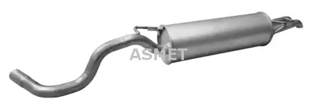 Глушник вихлопних газів (кінцевий) ASMET 19031