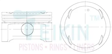 Фото поршни +0.50mm (к-кт на мотор) XG350 V6 3.5L TEIKIN 51123050 Поршни +0.50mm (к-кт на мотор) XG350 V6 3.5L TEIKIN 51123050