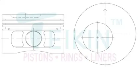 Фото поршни (комплект на мотор) Opel 1,8L TEIKIN 56104STD Поршни (комплект на мотор) Opel 1,8L TEIKIN 56104STD