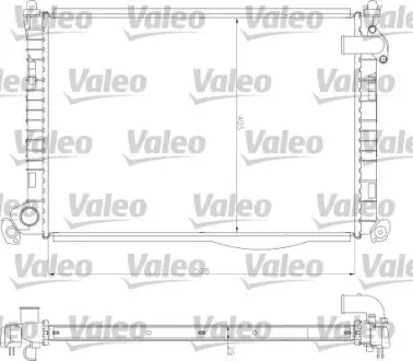 Радіатор, охолодження двигуна Valeo 734327