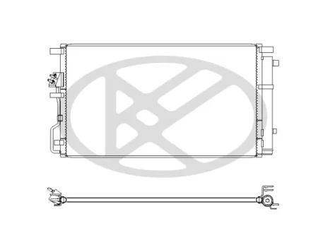 Радіатор кондиціонера KoyoAir KOYORAD CD821055
