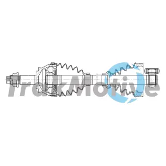 FIAT Напіввісь передня ліва Stilo -08 TRAKMOTIVE 30-2337