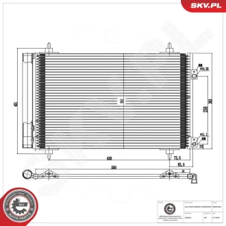 Фото air conditioning condenser SKV GERMANY 86SKV002 Air conditioning condenser SKV GERMANY 86SKV002