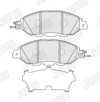 INFINITI гальмівні колодки передн. QX60, JX SUV, NISSAN MURANO III, PATHFINDER IV Jurid 574149J