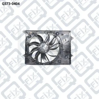 Фото вентилятор рад-ра (в сборе с диффузором) Q-fix Q373-0404 ВЕНТИЛЯТОР РАД-РА (в сборе с диффузором) Q-fix Q373-0404