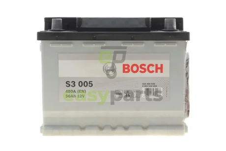 Акумуляторна батарея 56Ah/480A (242x175x190/+R/B13) дата виробництва 2023 рік. BOSCH DSC0092S30050