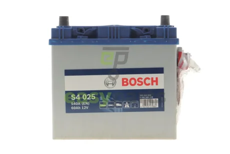 Акумуляторна батарея 60Ah/540A (232x173x225/+L/B00) S4 Азія/дата виробництва 2023 рік. BOSCH DSC0092S40250