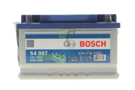 Акумуляторна батарея 72Ah/680A (278x175x175/+R/B13) дата виробництва 2023 рік. BOSCH DSC0092S40070