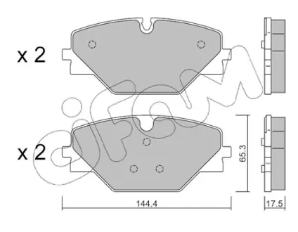 Фото land rover колодки гальм. задн. range rover sport iii 3.0 22-, range rover v 21- CIFAM 822-1393-0 LAND ROVER Колодки гальм. задн. RANGE ROVER SPORT III 3.0 22-, RANGE ROVER V 21- CIFAM 822-1393-0