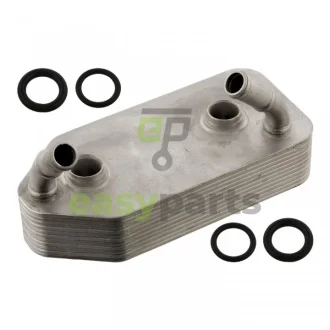 Масляний радіатор AUDI A3 SEAT CORDOBA, CORDOBA VARIO, CORDOBA VARIO/KOMBI, IBIZA II, LEON, TOLEDO II SKODA OCTAVIA I, OCTAVIA I/KOMBI VW BORA, BORA I, CALIFORNIA T4 CAMPER 1.0-3.2 08.88-12.13 FEBI BILSTEIN 33837